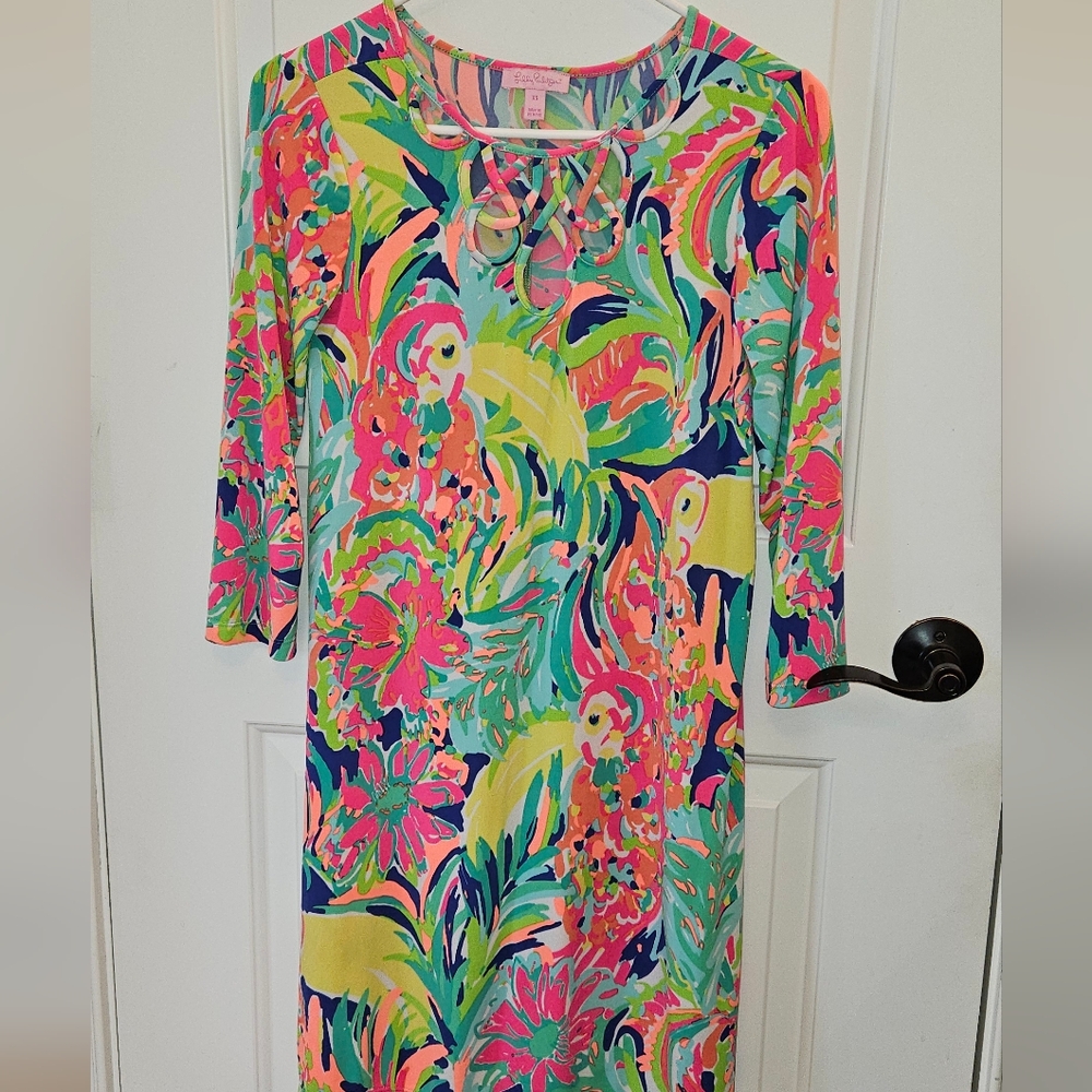 Lilly Pulitzer Colorful Tropical Dress XS